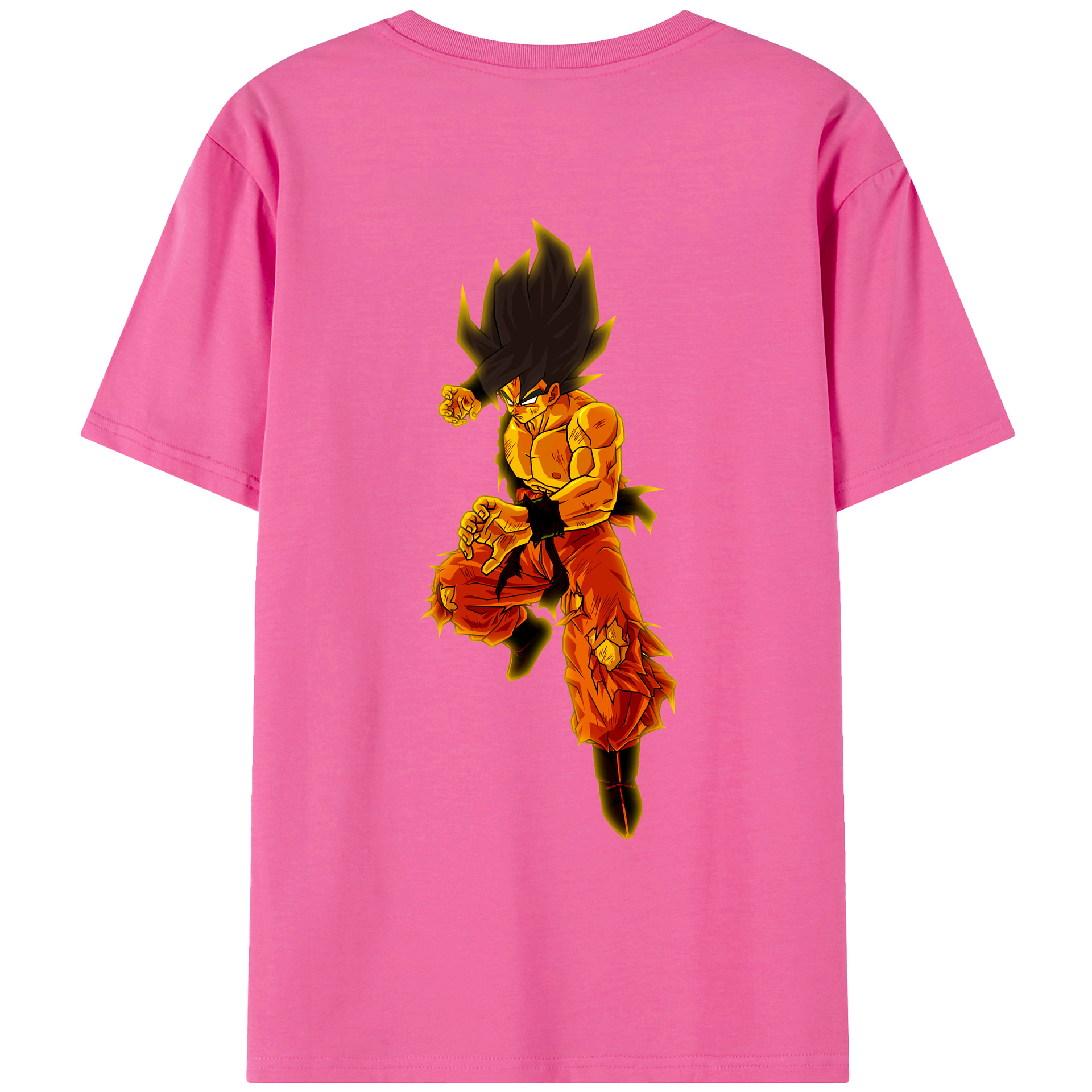 （画像用） ドラゴンボール 孫 悟飯（そんごはん）DRAGON BALL Son Gohan レディース半袖Tシャツ(バックプリント)